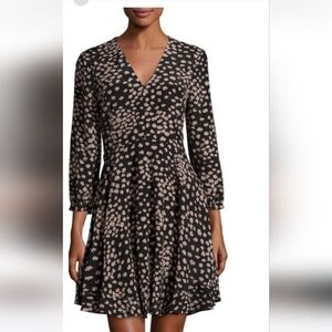 { Rebecca Taylor } Aster Floral Silk Print Dress silk